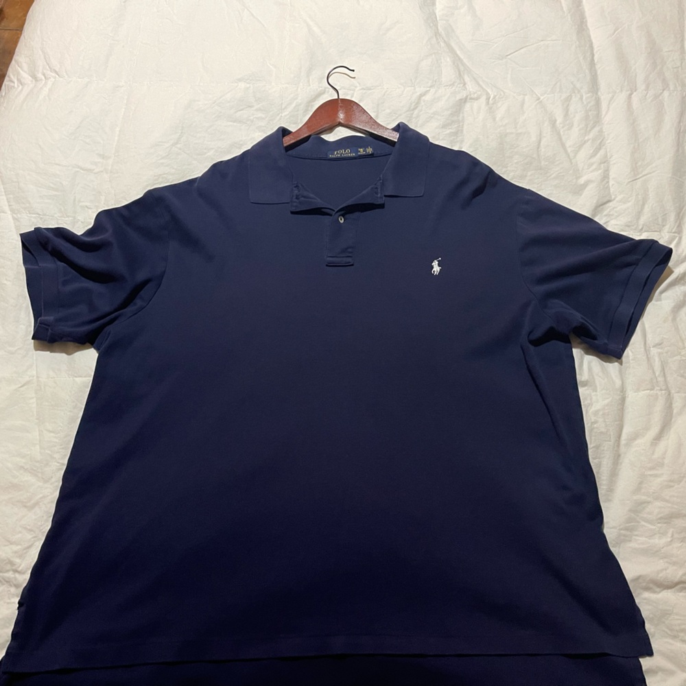 Polo by Ralph Lauren navy shirt.